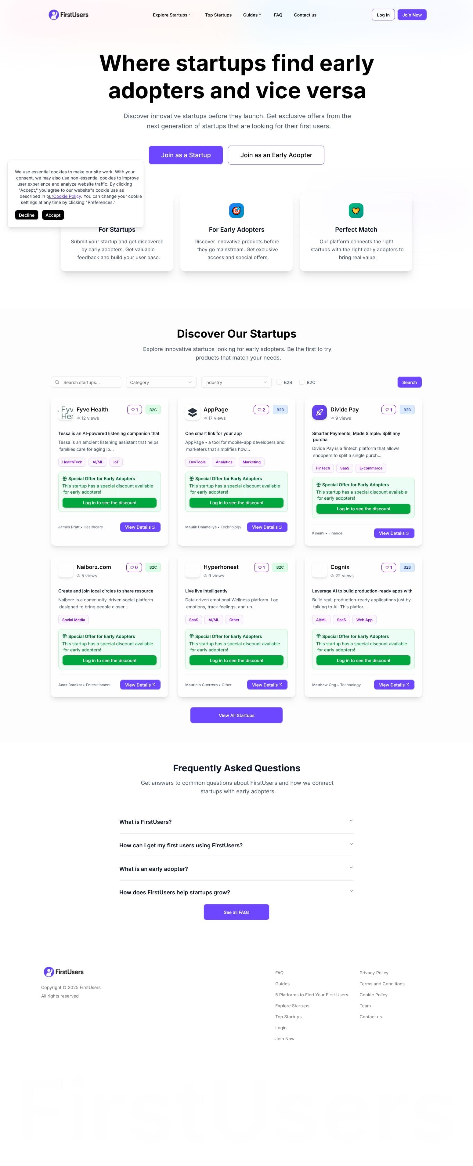 Screenshot of Firstusers