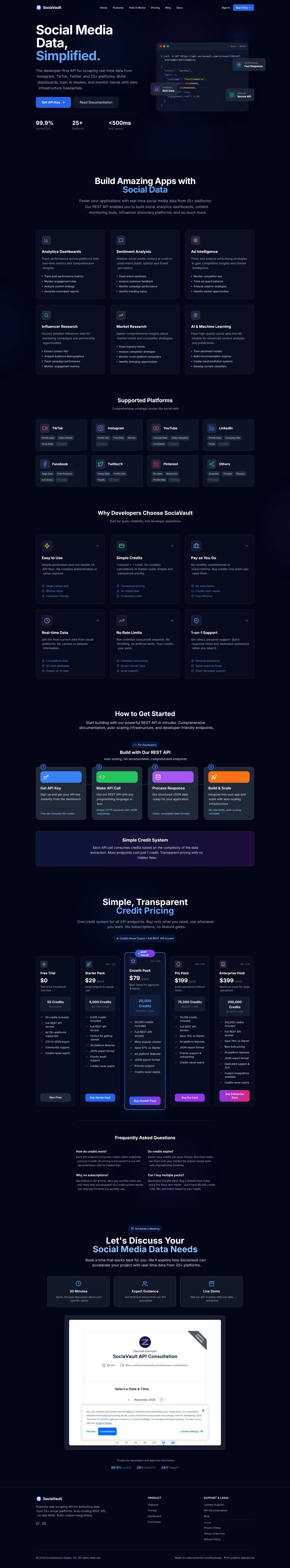 sociavault.com screenshot