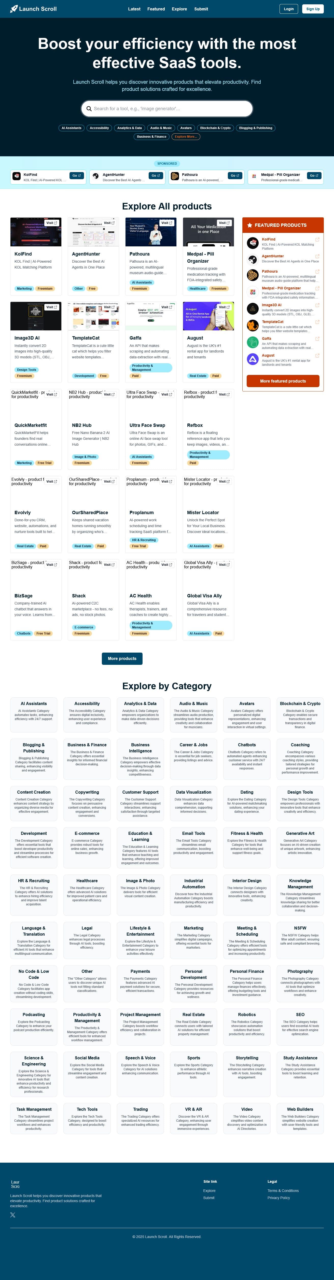 Screenshot of Launchscroll