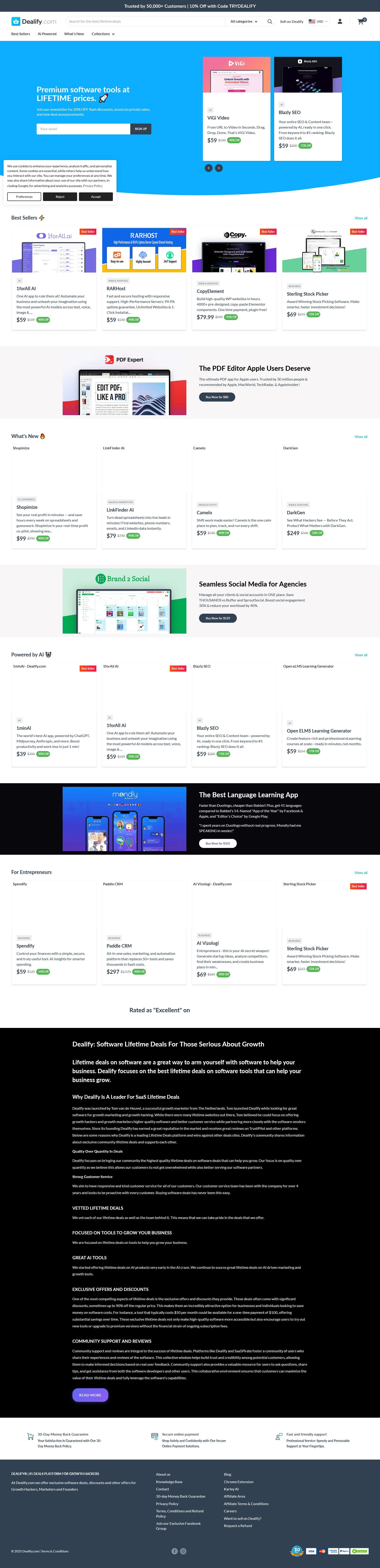 Screenshot of dealify.com