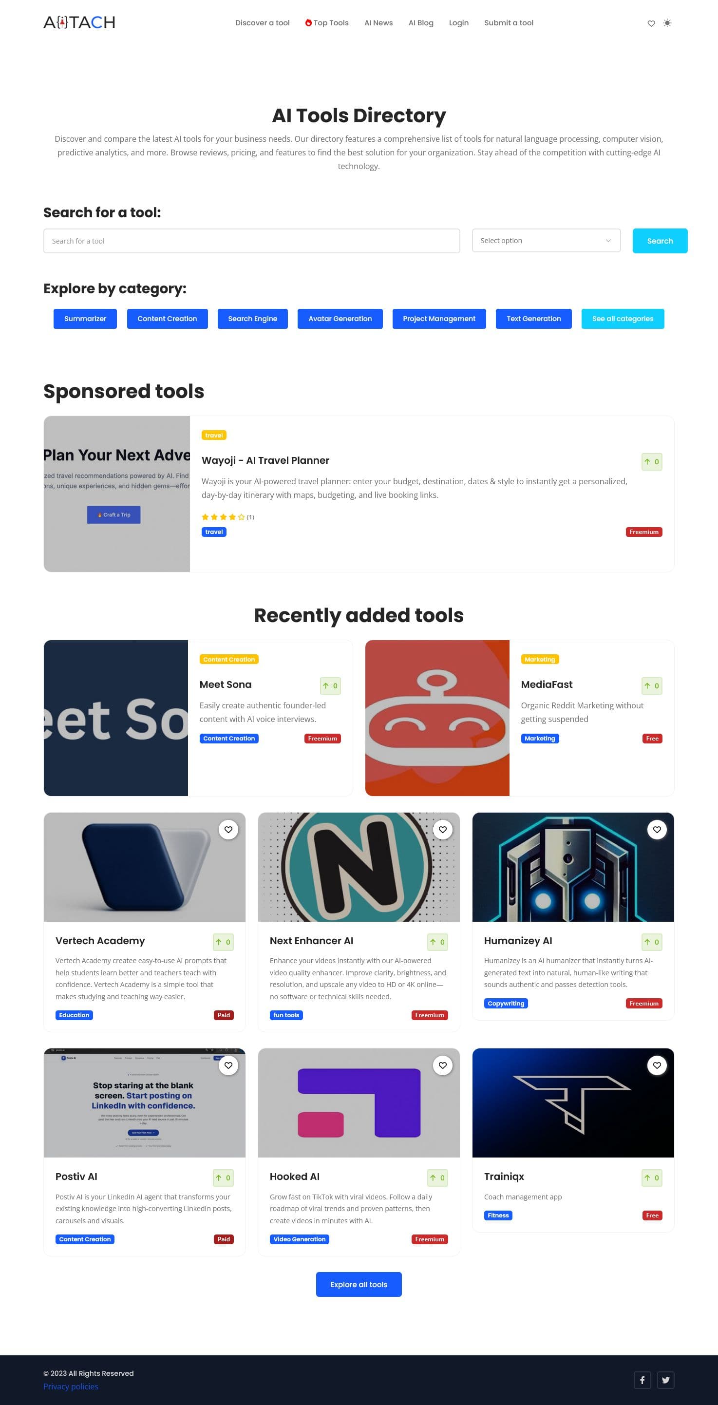 Screenshot of Aitach