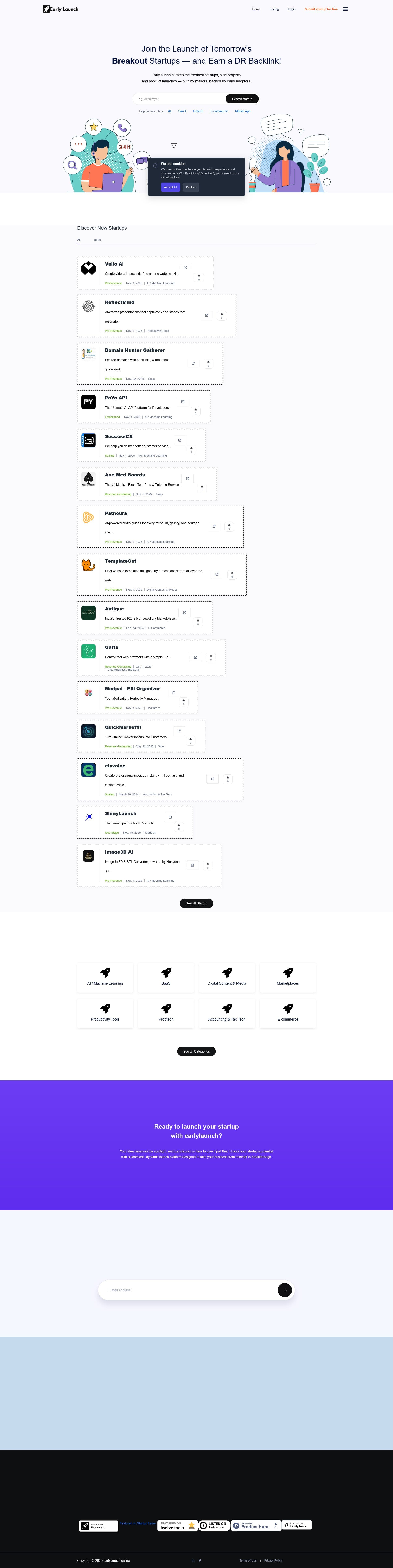 Screenshot of Earlylaunch