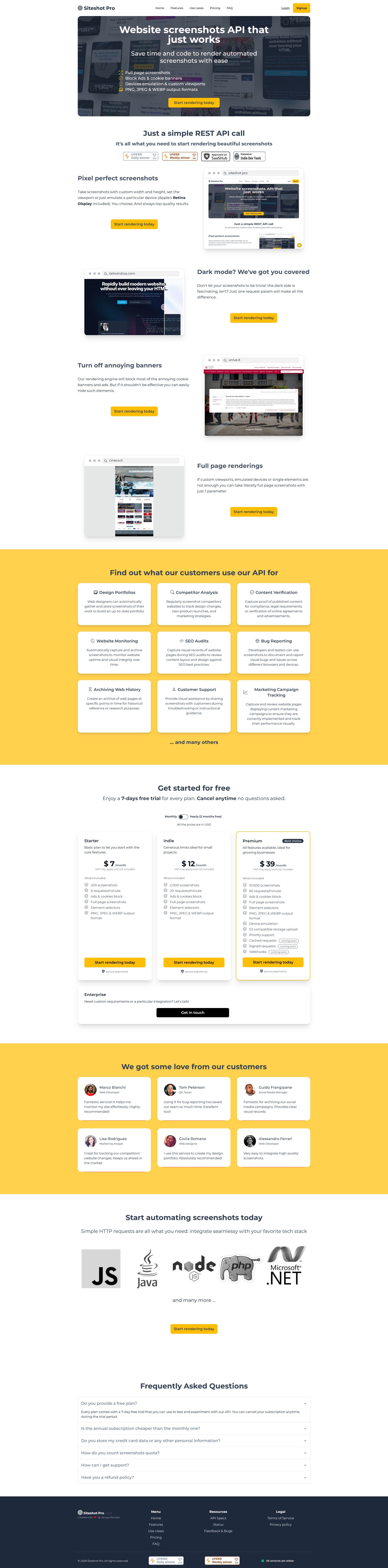Screenshot of siteshot.pro