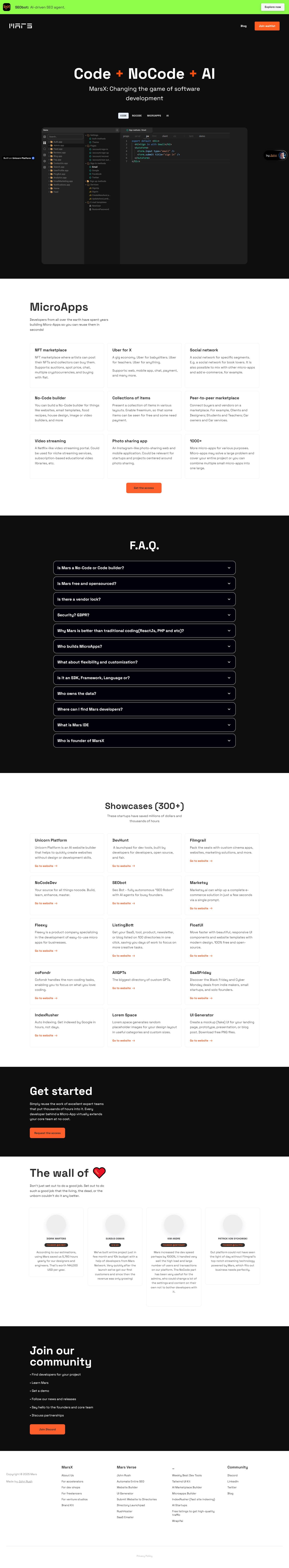 Screenshot of marsx.dev