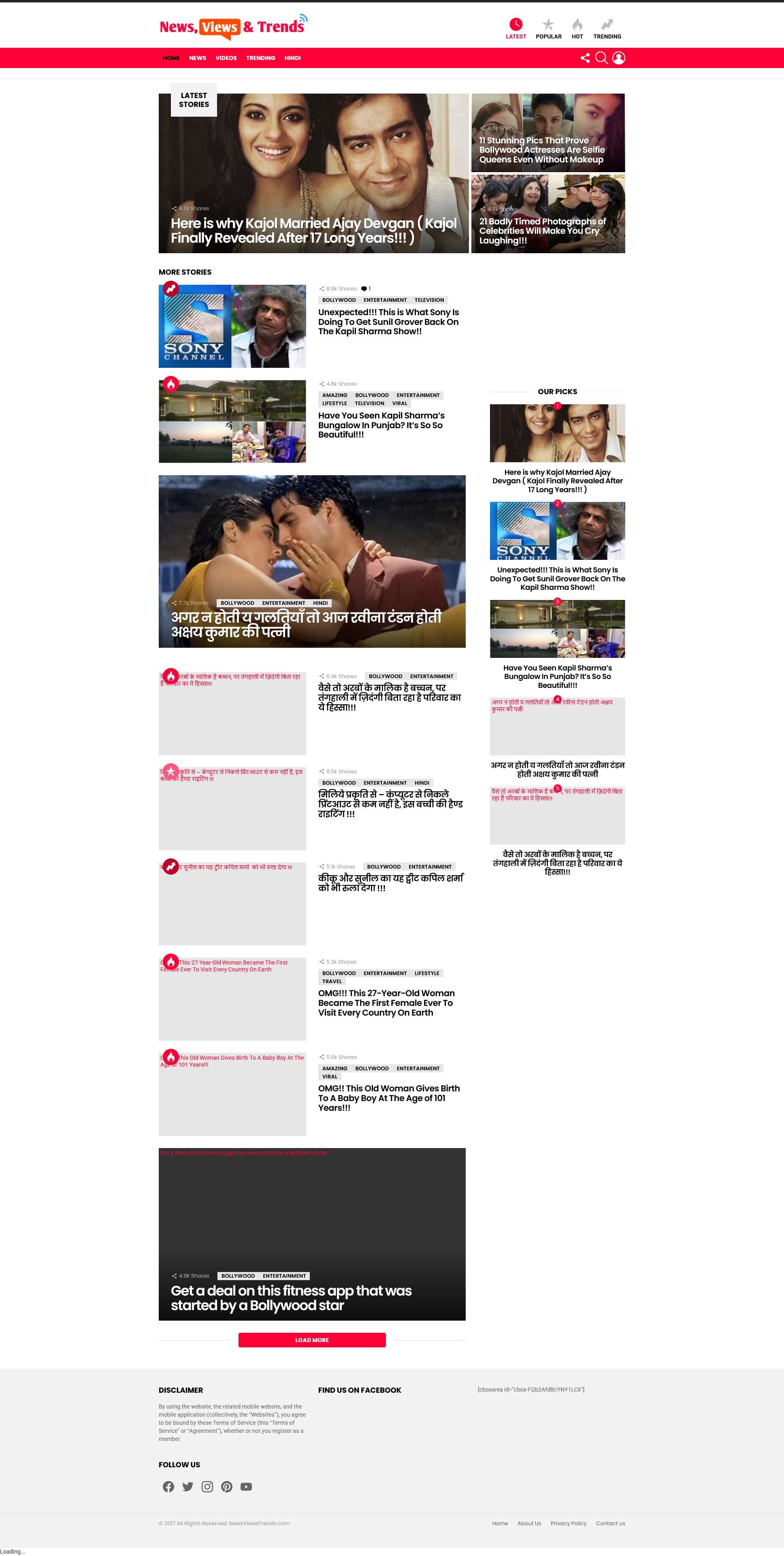 Screenshot of newsviewstrends.com