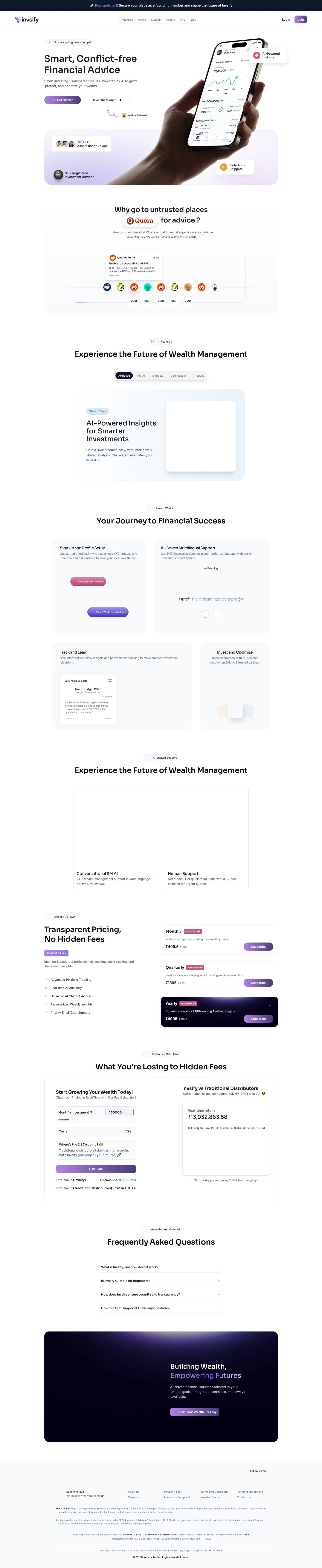 Screenshot of invsify.com