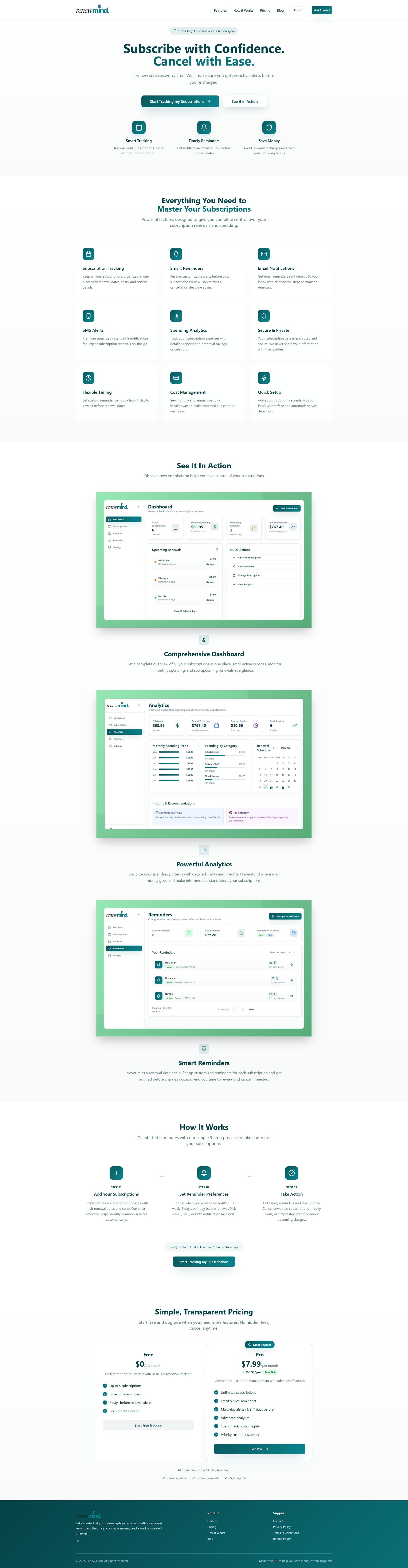 Screenshot of renewmind.me