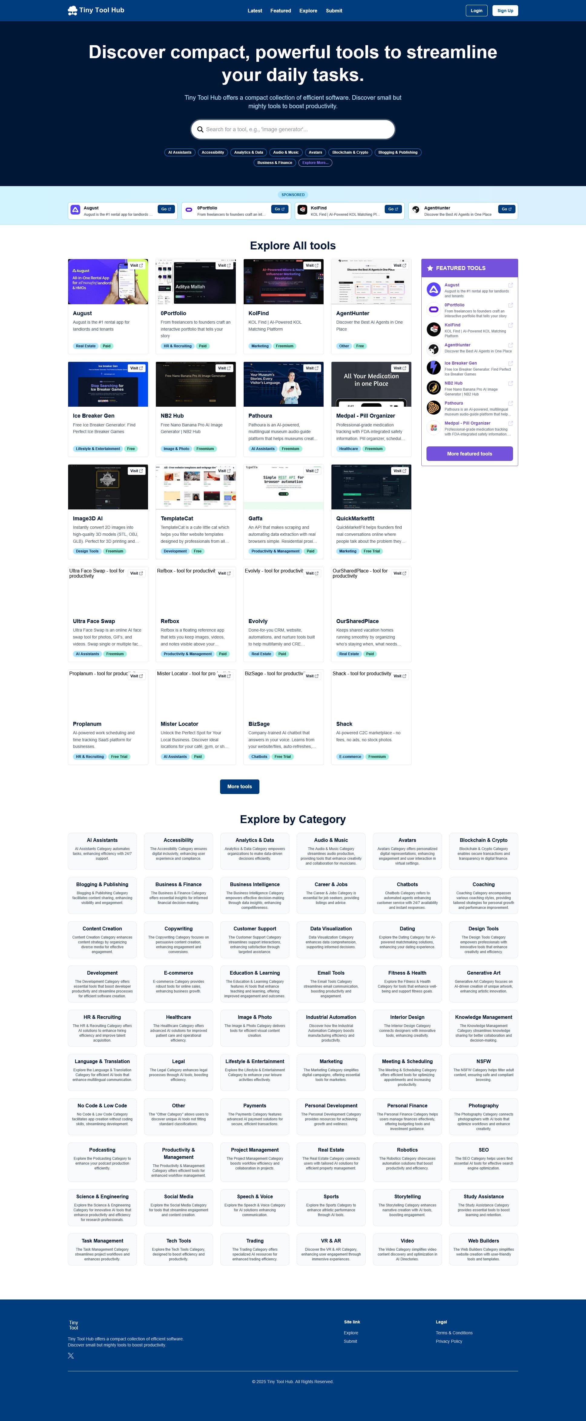 Screenshot of Tinytoolhub