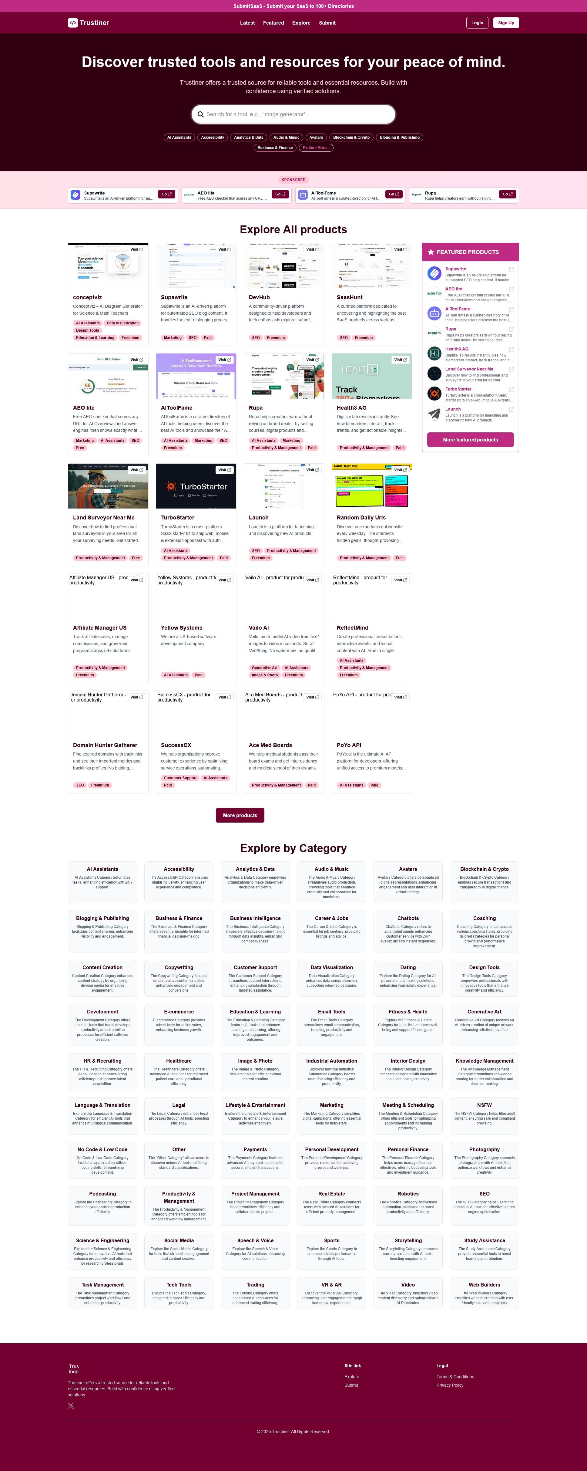 Screenshot of Trustiner