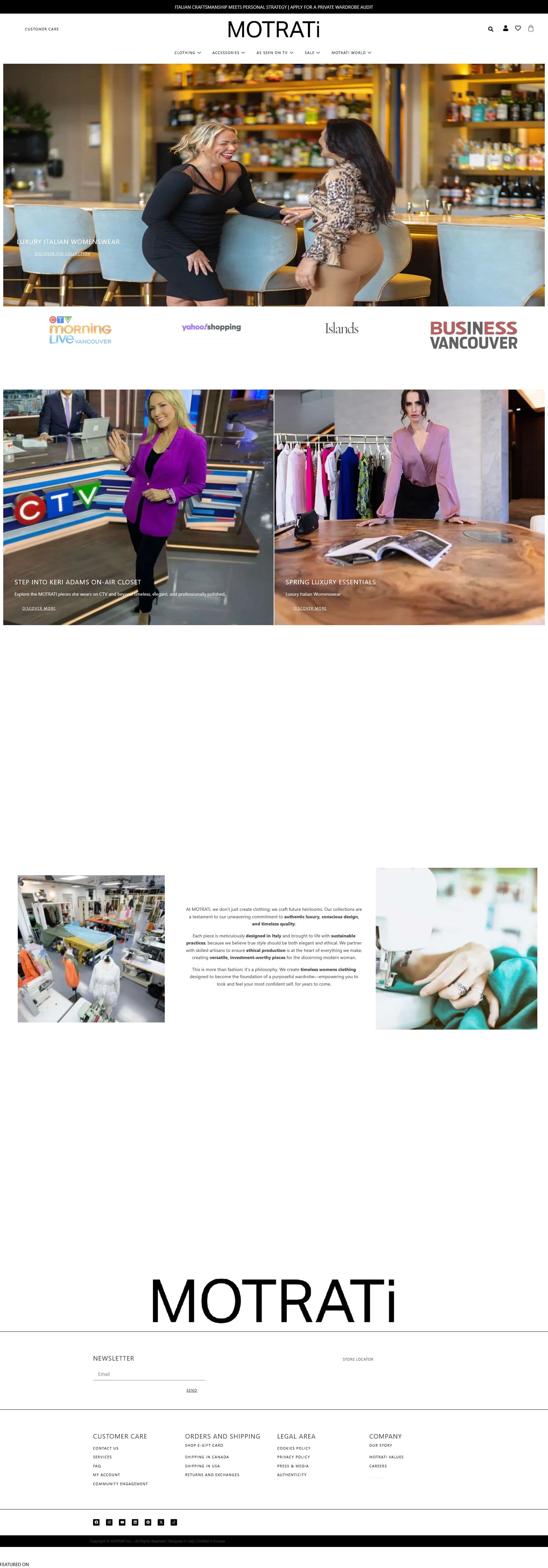 Screenshot of motrati.com