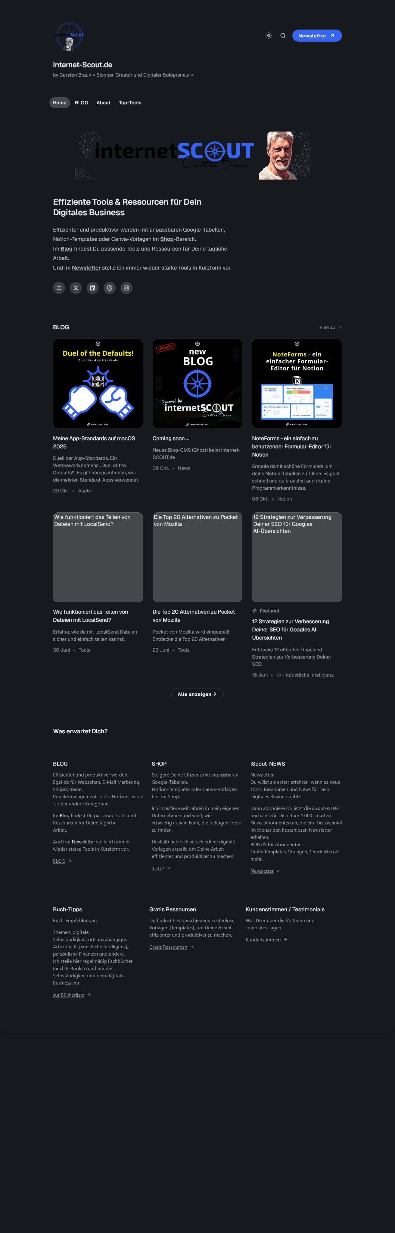 Screenshot of internet-scout.de