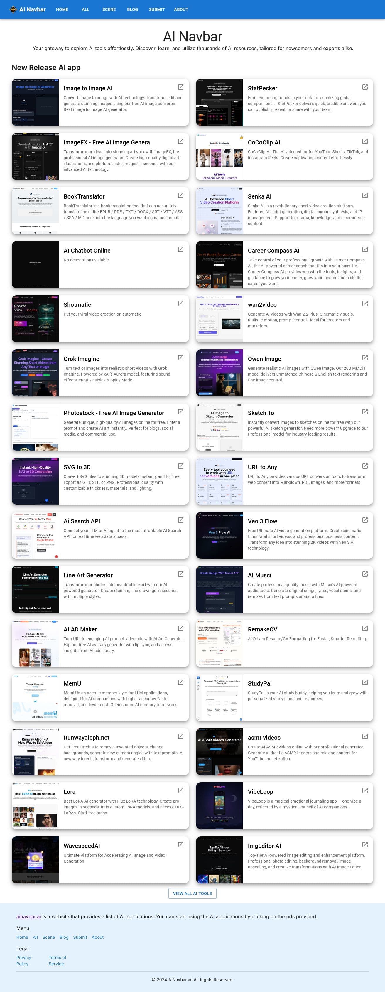 Screenshot of Ainavbar