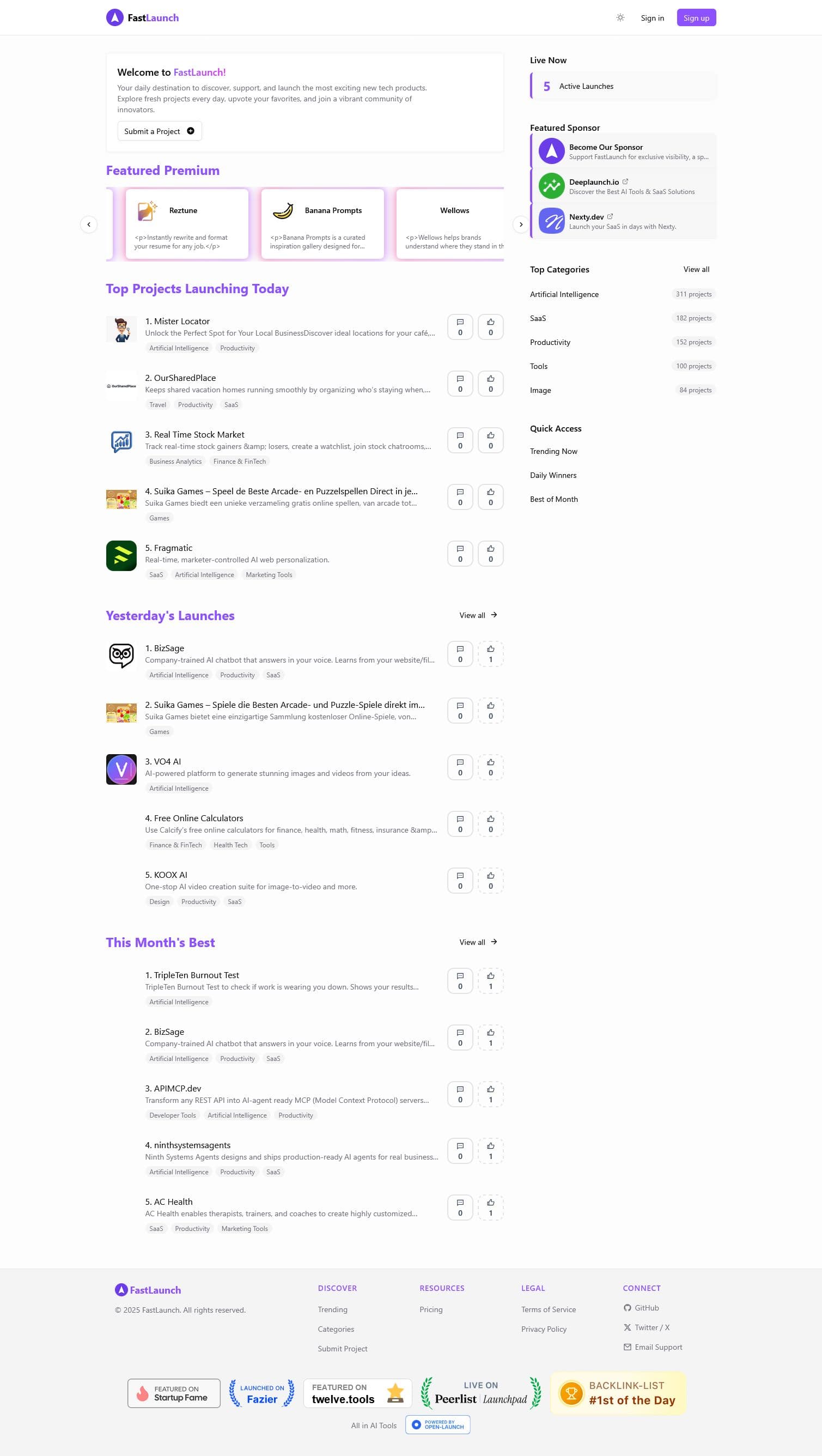 Screenshot of Fastlaunch