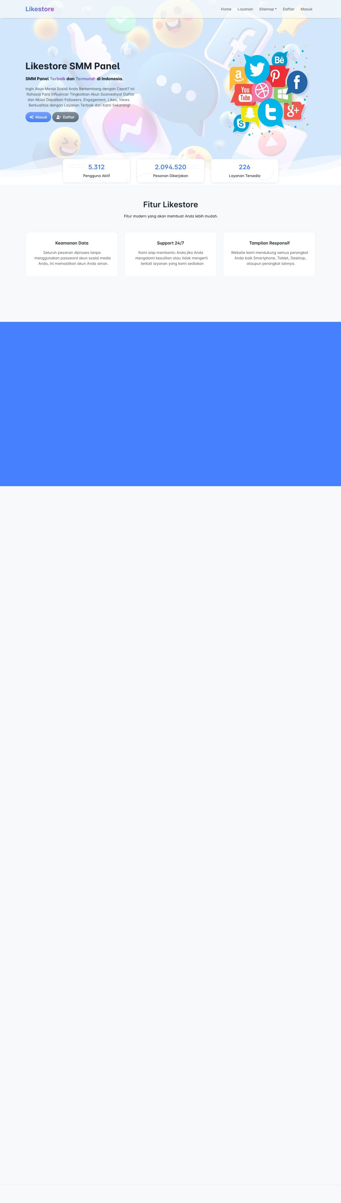 Screenshot of likestore.id