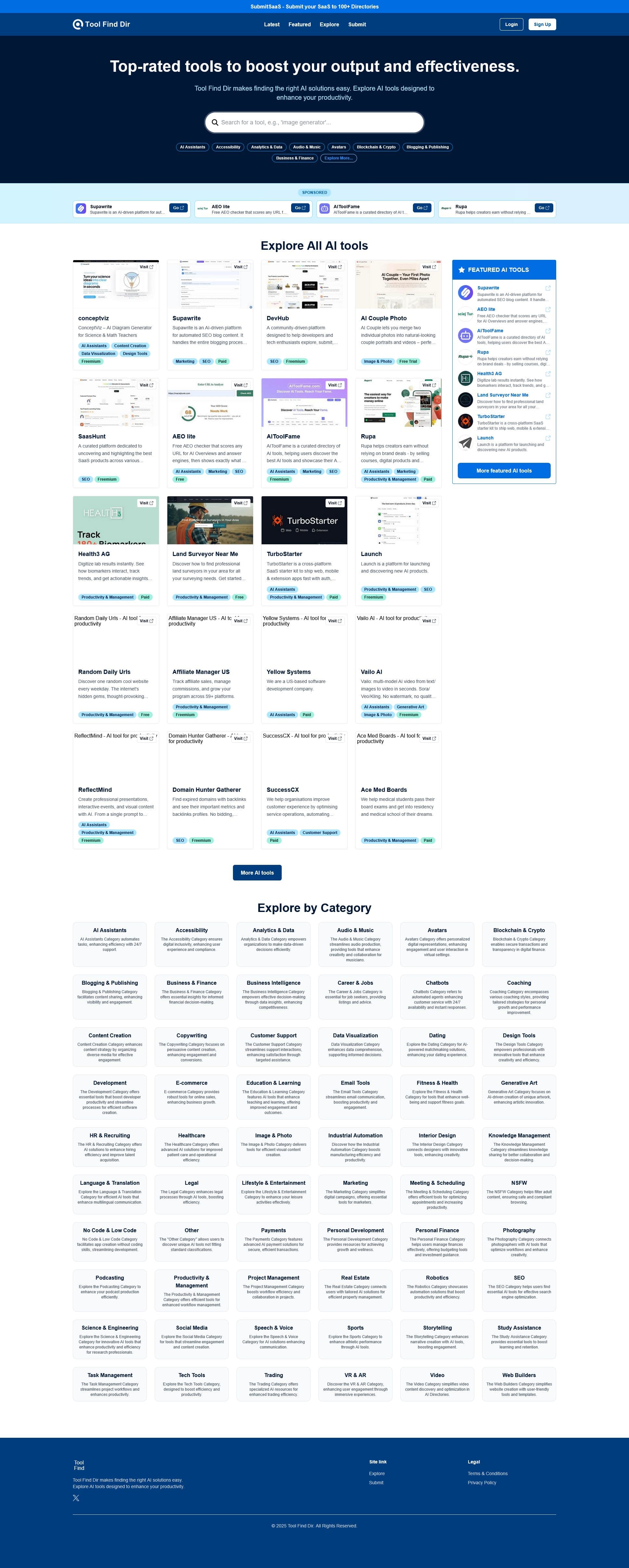Screenshot of Toolfinddir