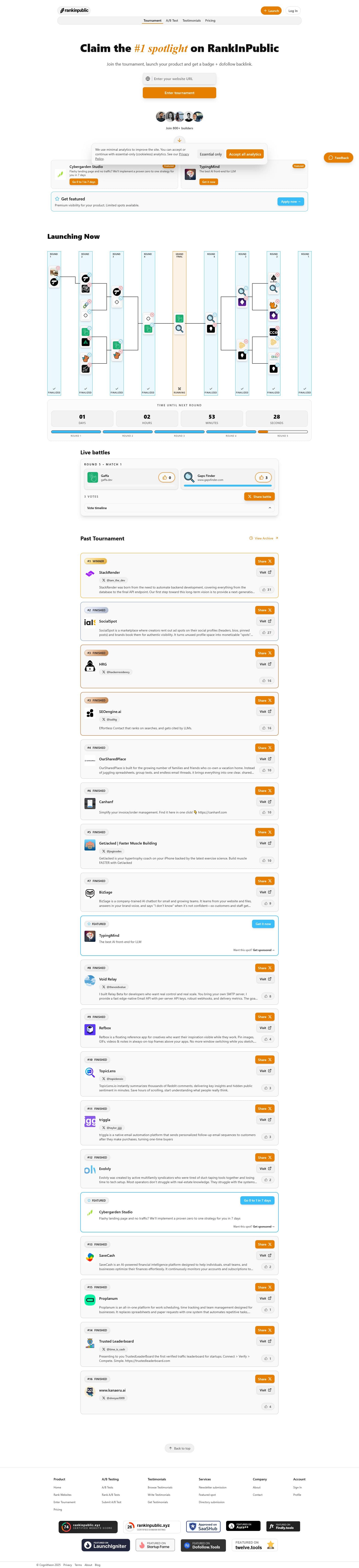 Screenshot of Rankinpublic