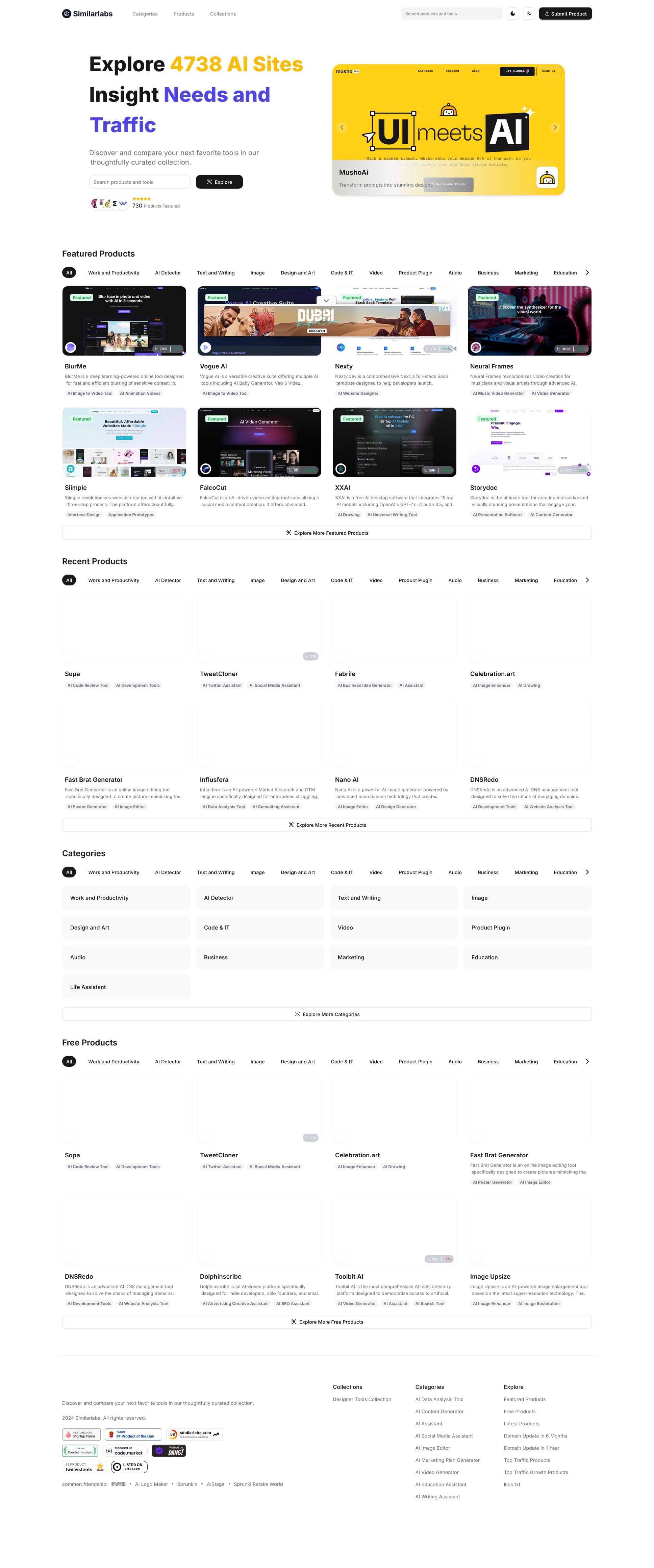 Screenshot of Similarlabs.com