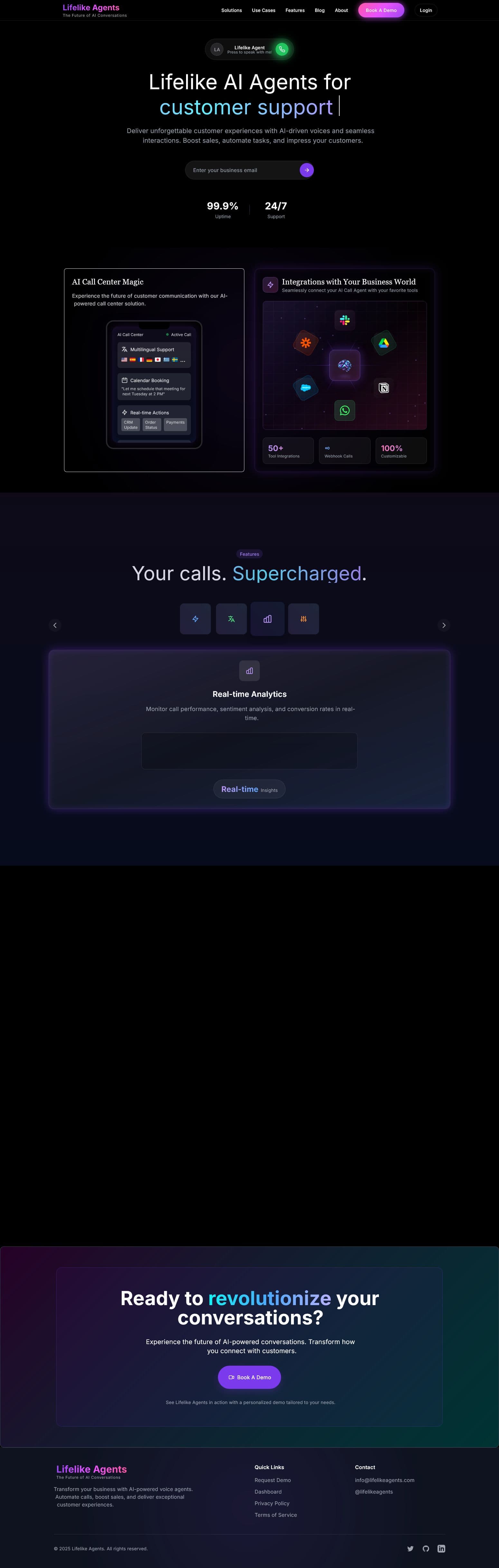 Screenshot of lifelikeagents.com
