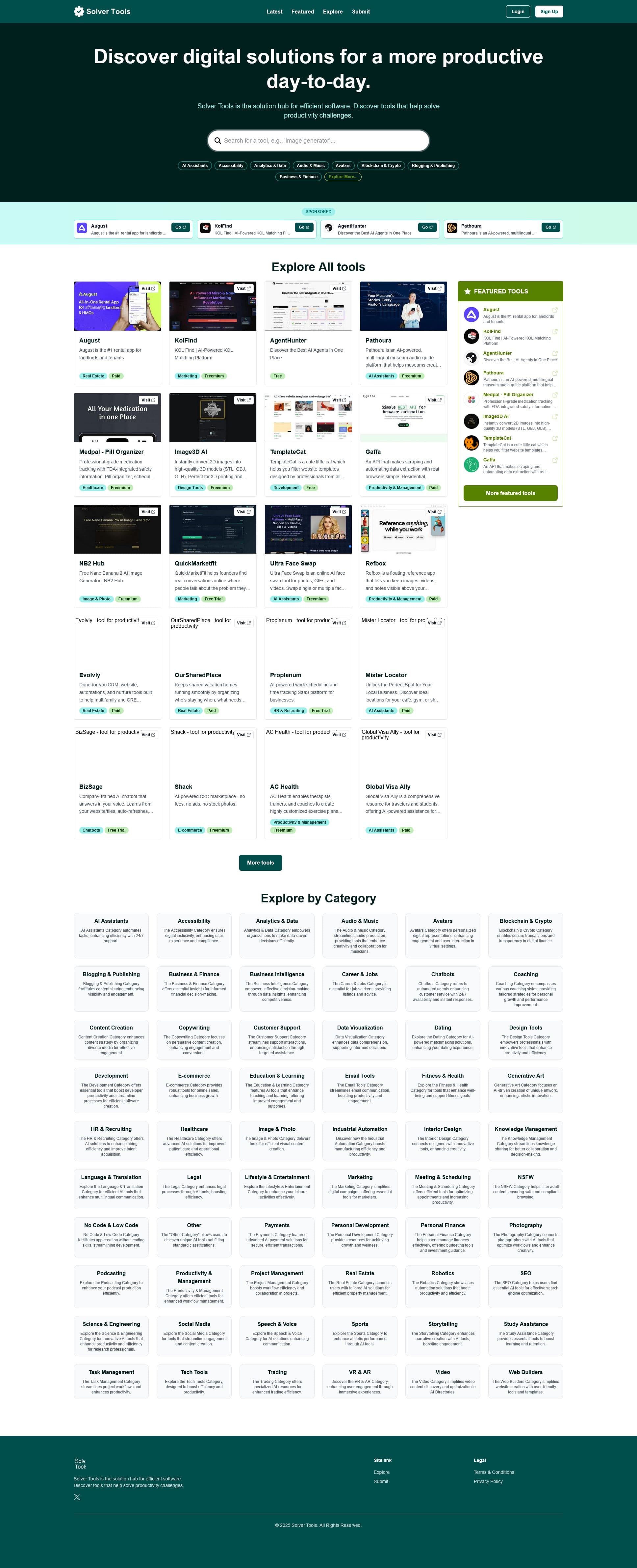 Screenshot of Solvertools
