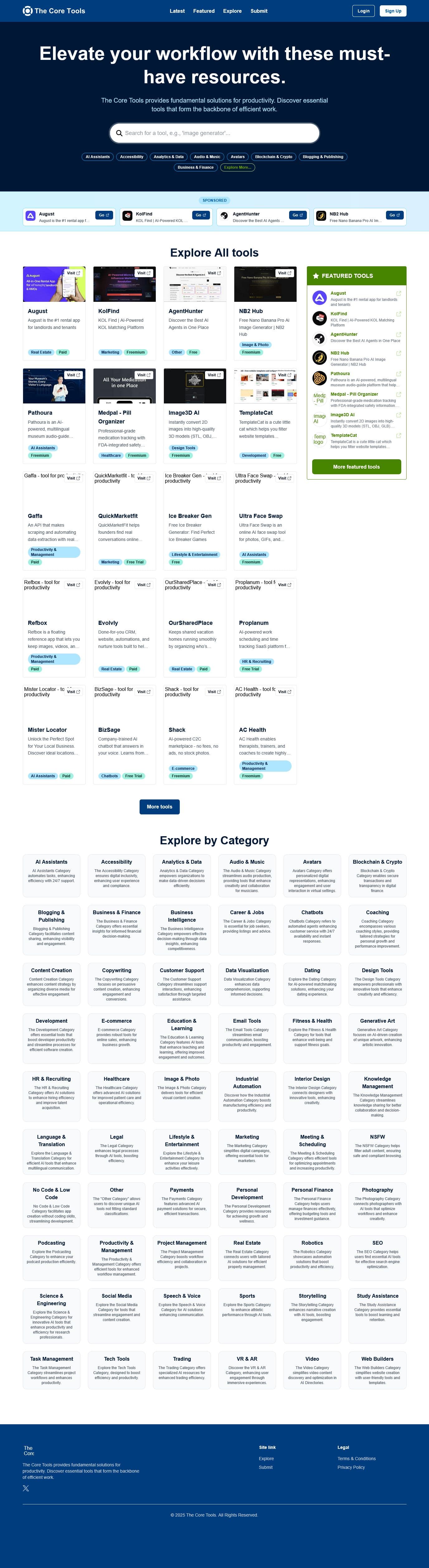 Screenshot of Thecoretools