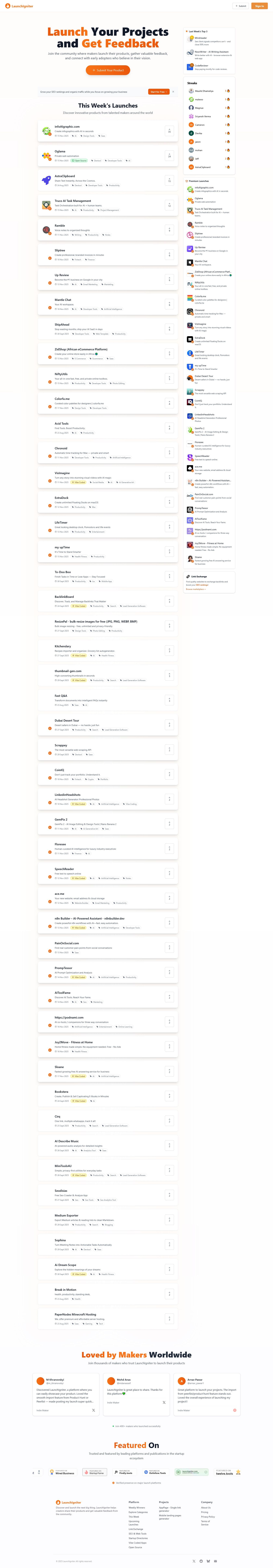 Screenshot of launchigniter.com