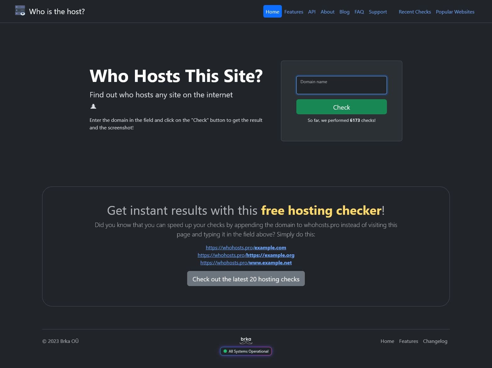 Screenshot of whohosts.pro