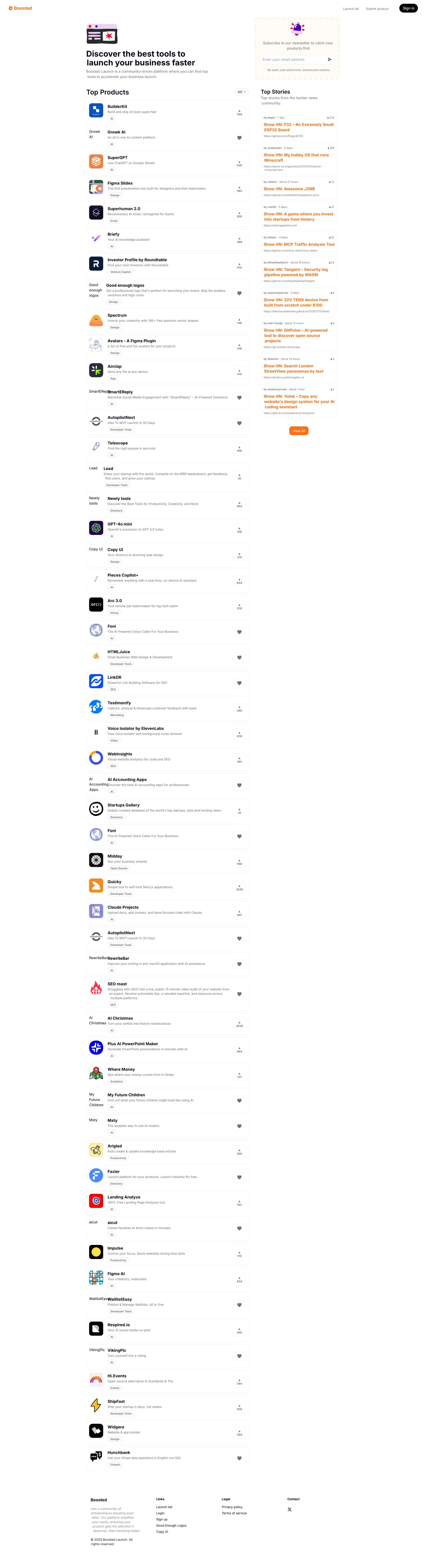 Screenshot of Boostedlaunch.com