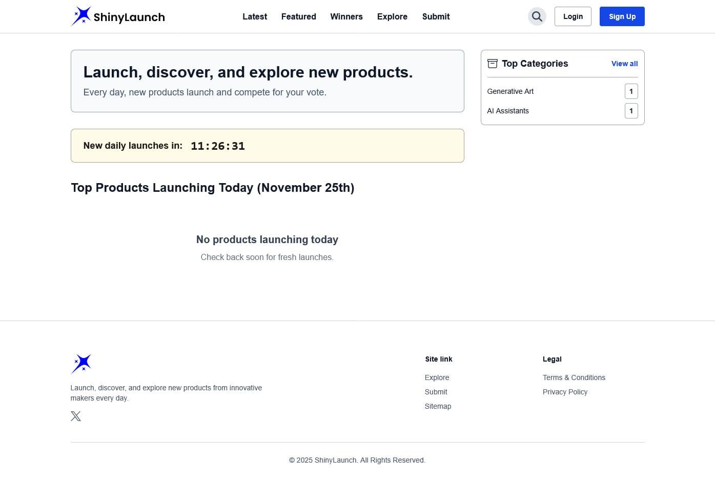 Screenshot of Shinylaunch