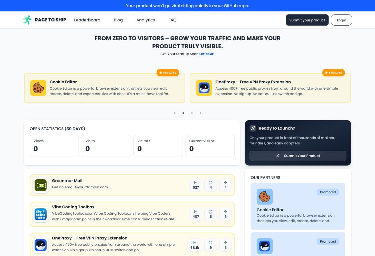 Screenshot of Racetoship